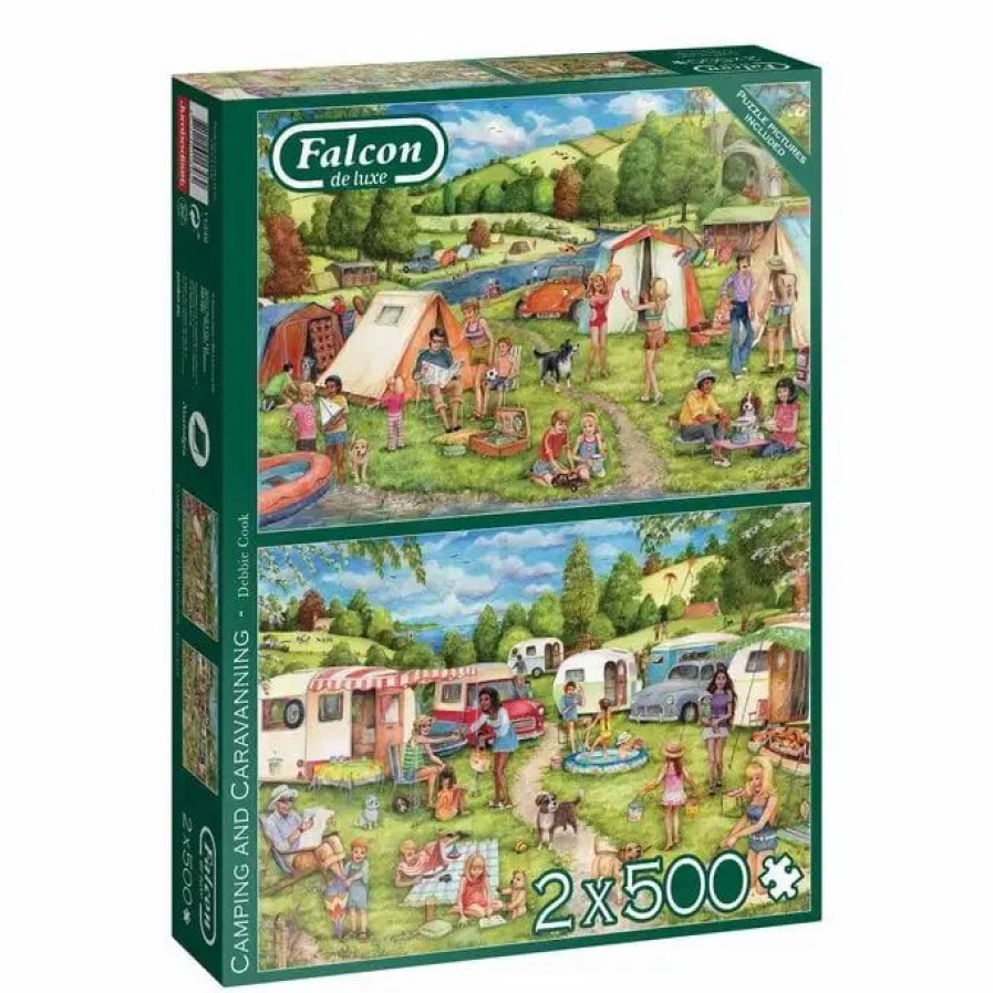 Hobbies * Falcon Camping And Caravanning Jigsaw Puzzle 500 Pieces 2 Pack