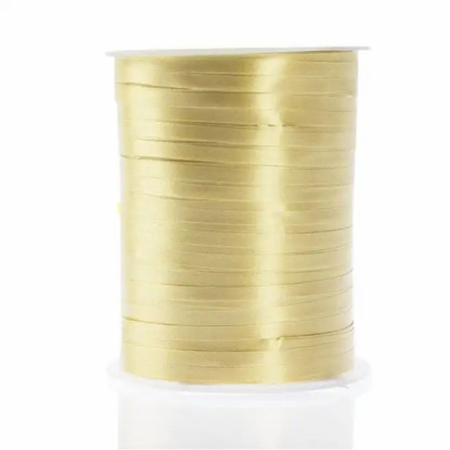 Christmas Gift Wrapping * Hobbycraft Gold Effect Curling Ribbon 5Mm X 400M