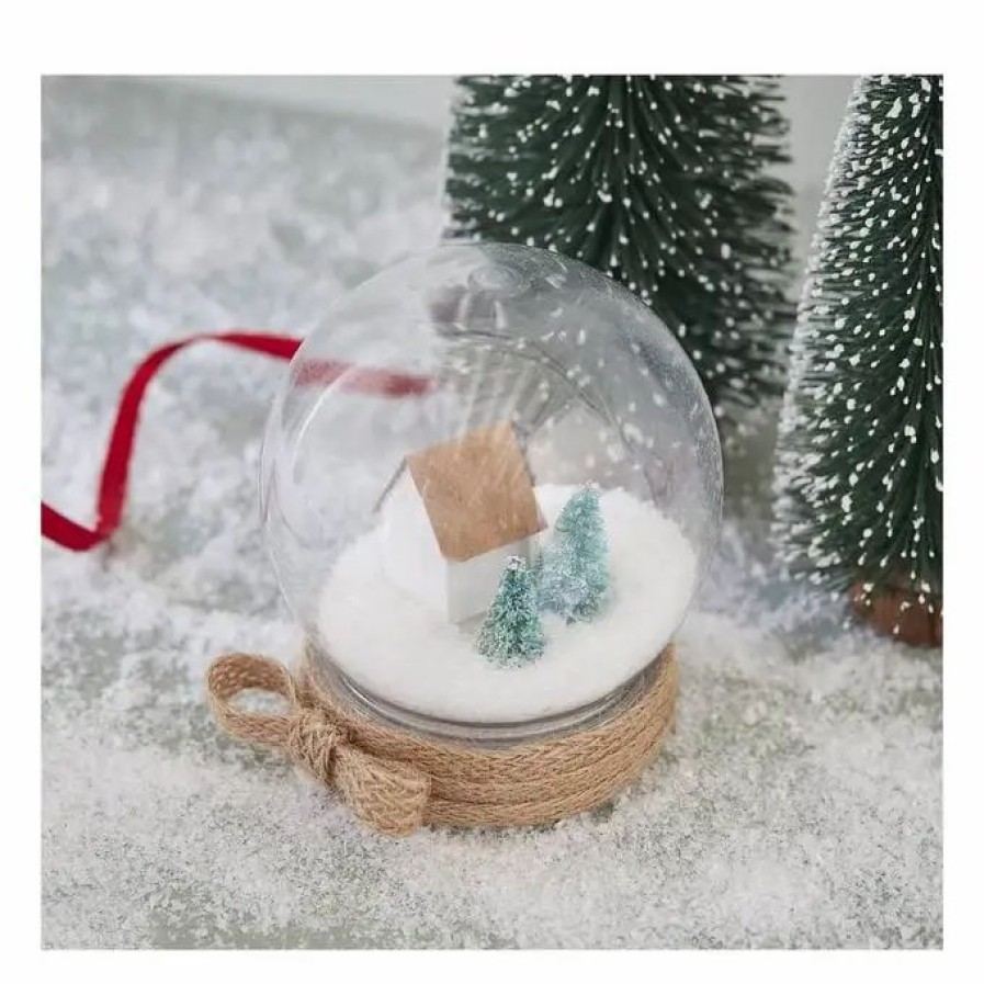 Christmas Decorations * Hobbycraft Fillable Plastic Snow Globe 10.5Cm