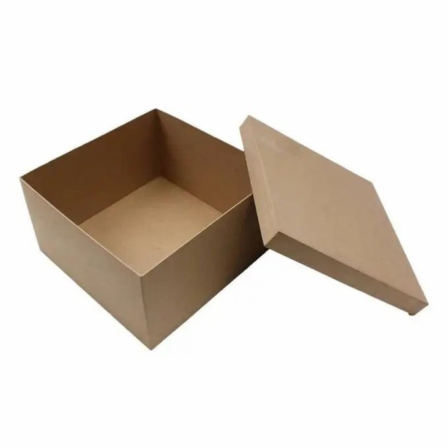 Christmas Hamper Making * Hobbycraft Mache Square Shaped Box 32Cm