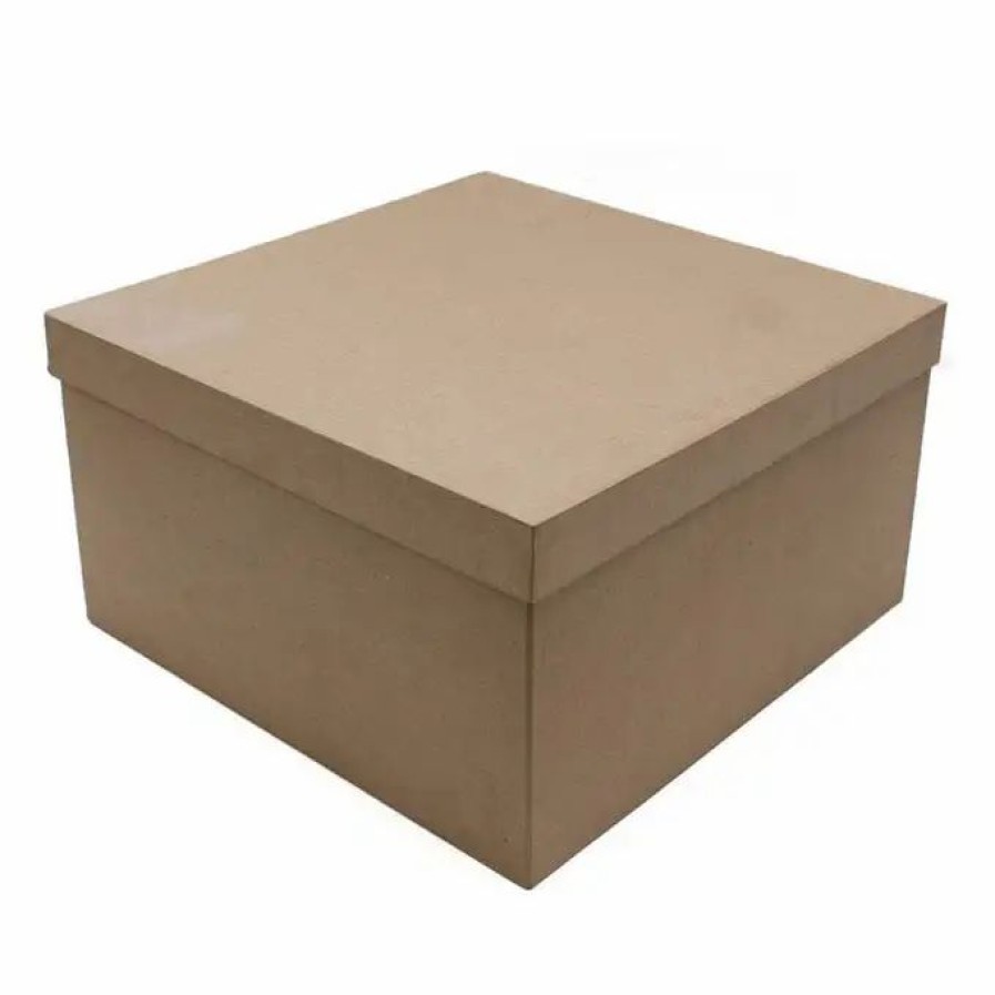 Christmas Hamper Making * Hobbycraft Mache Square Shaped Box 32Cm