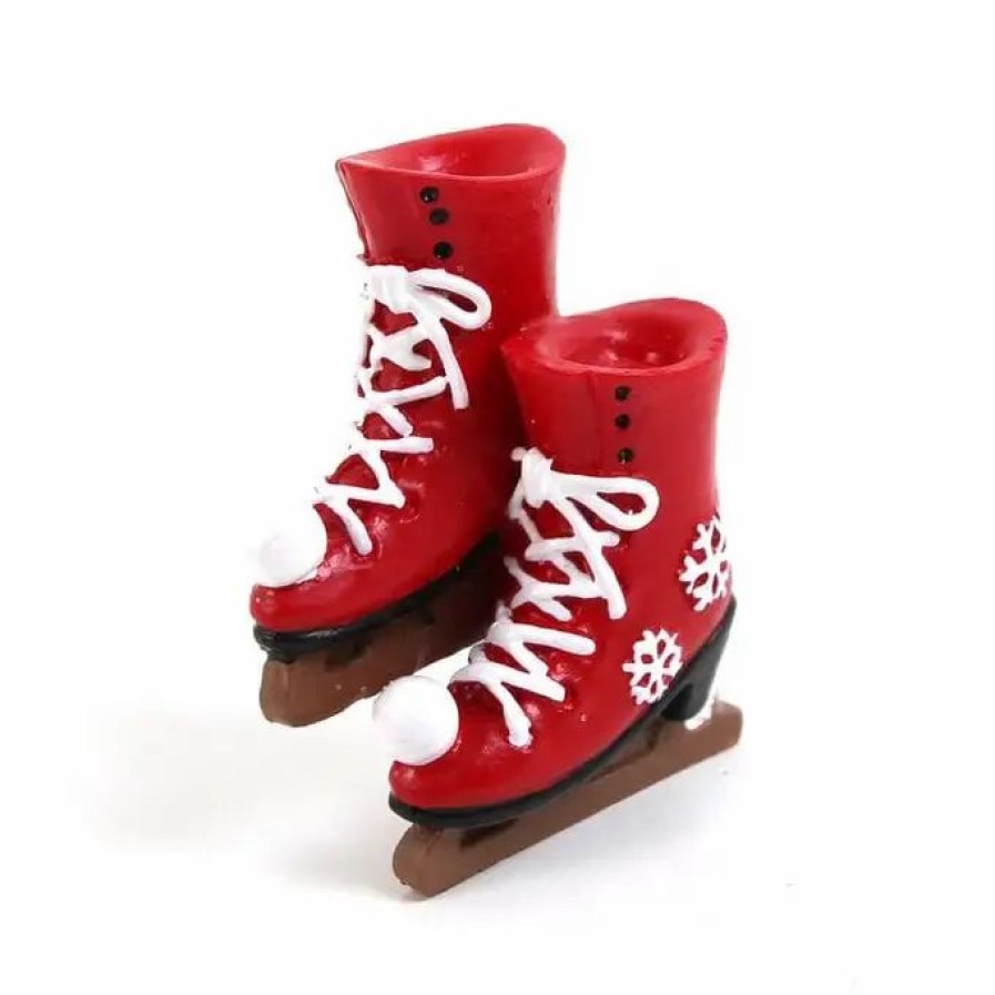 Christmas Decorations * Hobbycraft Mini Resin Skates 4Cm