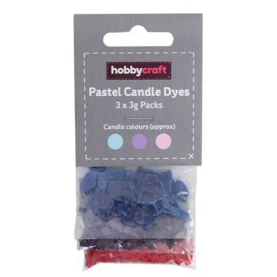 Hobbies * Hobbycraft Pastel Candle Making Dye 3G 3 Pack