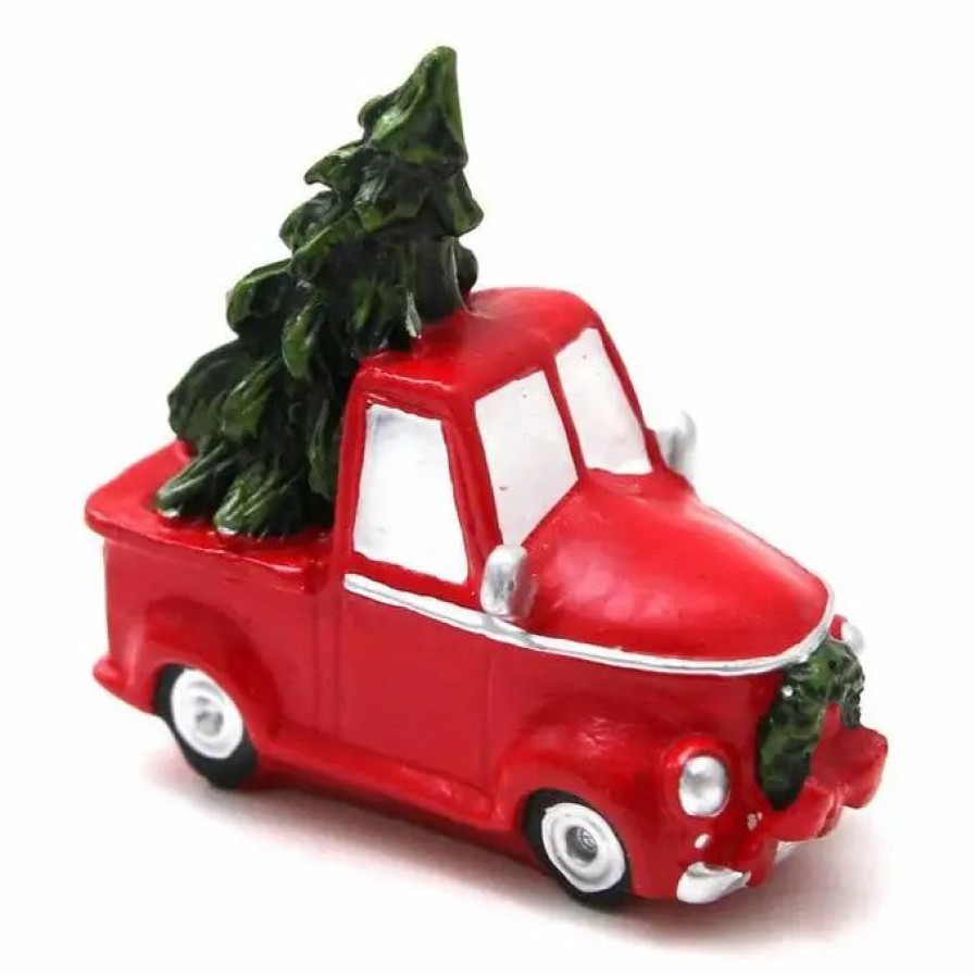 Christmas Decorations * Hobbycraft Resin Car With Tree Bauble Filler 3.5Cm