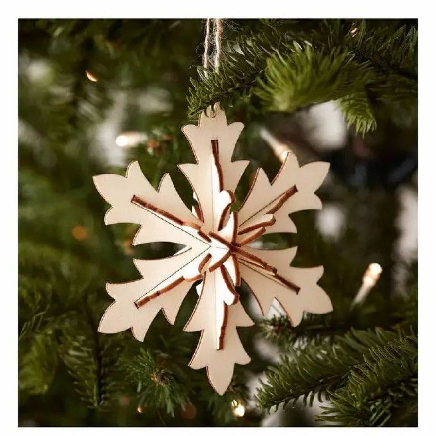 Christmas Decorations * Hobbycraft 3D Hanging Snowflake Decoration 13Cm