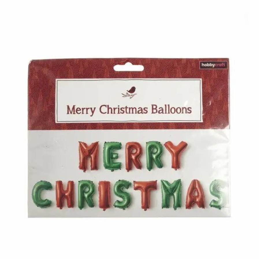 Christmas Decorations * Hobbycraft Merry Christmas Balloon Bunting