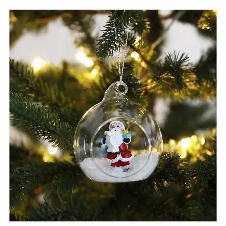 Christmas Decorations * Hobbycraft Resin Santa Bauble Filler 5Cm