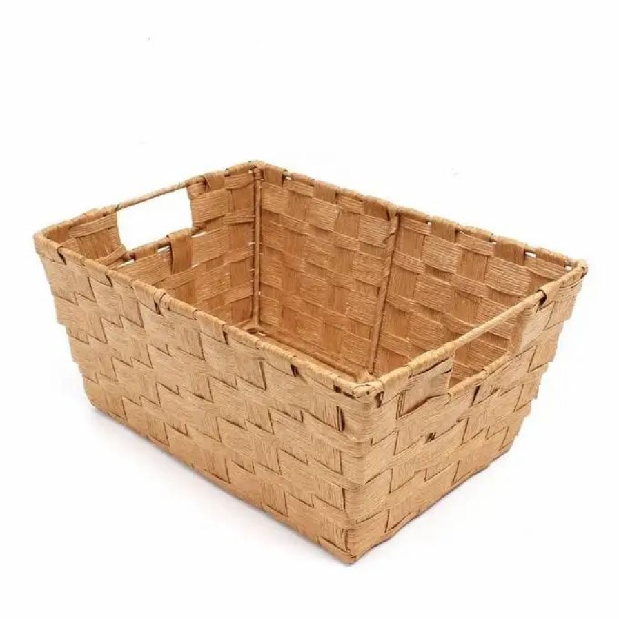 Christmas Hamper Making * Hobbycraft Natural Paper Storage Basket 33Cm X 23Cm X 14Cm