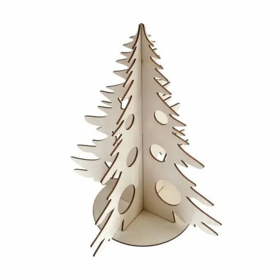 Christmas Decorations * Hobbycraft 3D Wooden Tree 30.5Cm